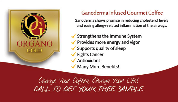 Organo Gold BUsiness Cards for distributors