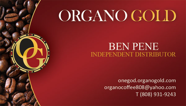 Organo Gold Business Cards