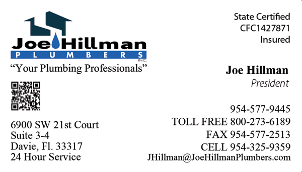 Joe Hillman business cards