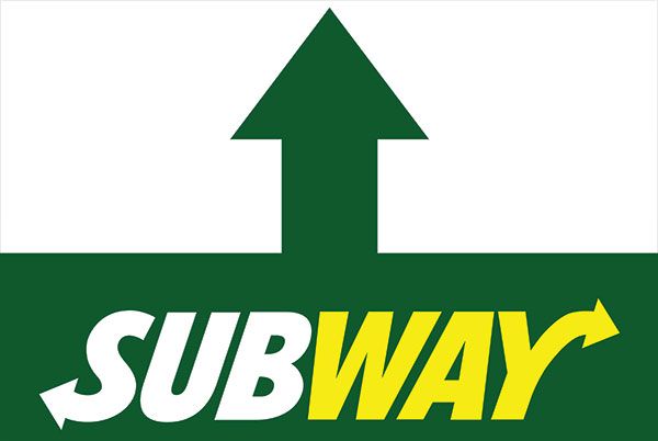 Subway Restaurant Store Ahead Sign Design