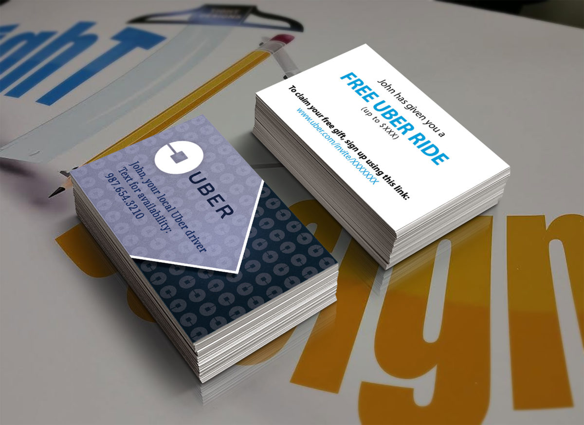 Uber Business Cards Tight Designs Printing Service Of Florida