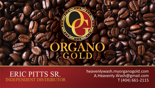 Organo Gold Business Cards for Eric Pitts Sr.