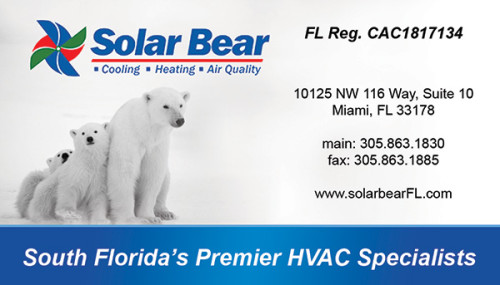Solar Bear business card design for Mike Eberle