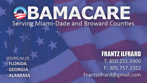 Obamacare Business Card Design