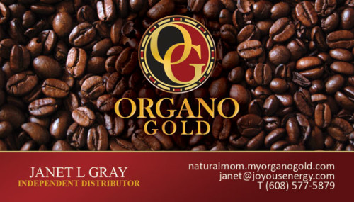 Janet L Gray Organo Gold Business Card