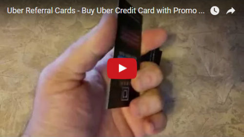 Uber Driver Business Cards for Referral Commissions