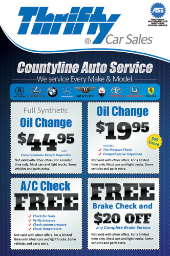 Thrifty Car Sales Coupon Printing Service