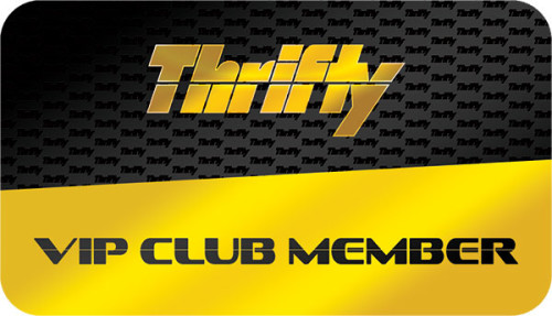 Thrifty VIP Club Member Card Design