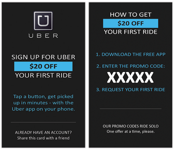 Uber Referral Cards : Buy cheap Uber Driver Business Cards