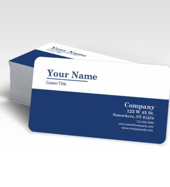 Business Cards with rounded corners.