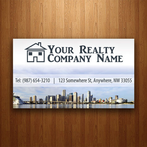 Miami Real Estate Agency Business Card Design