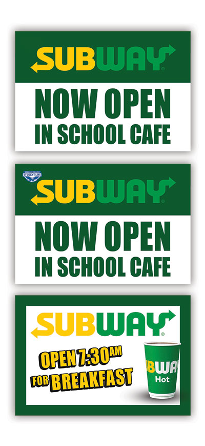 Subway Backlit Menu Signs