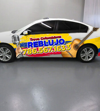 Reblujo Car Wrap Design