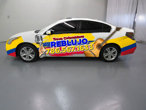 Reblujo Car Wrap Design