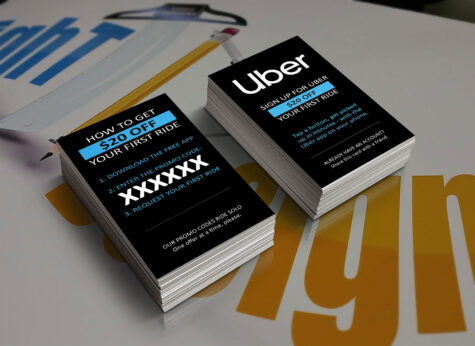 Uber Rider Referral Cards with Official 2019 Logo