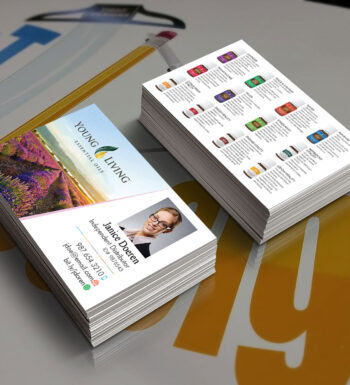 Young Living Business Cards mock up