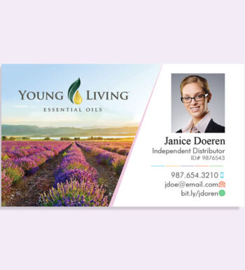 Young Living Business Card - Horizontal Layout - Thumbnail