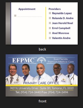 Medical Appointment Card Mockup