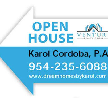 Real Estate Open House Sign Custom Size and Printing