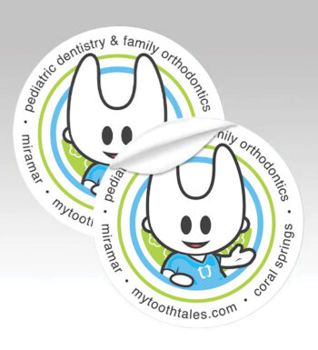 Dentist Stickers with Logo for Promotional Use