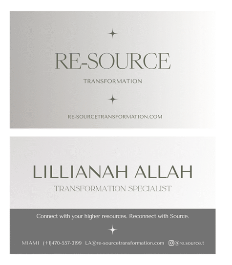 Re-Source Business Cards