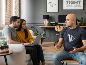 A brainstorming meeting by a group of entrepreneurs in a Pembroke Pines home office.